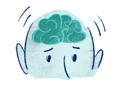 illustrazione di persona con problemi a livello cerebrale