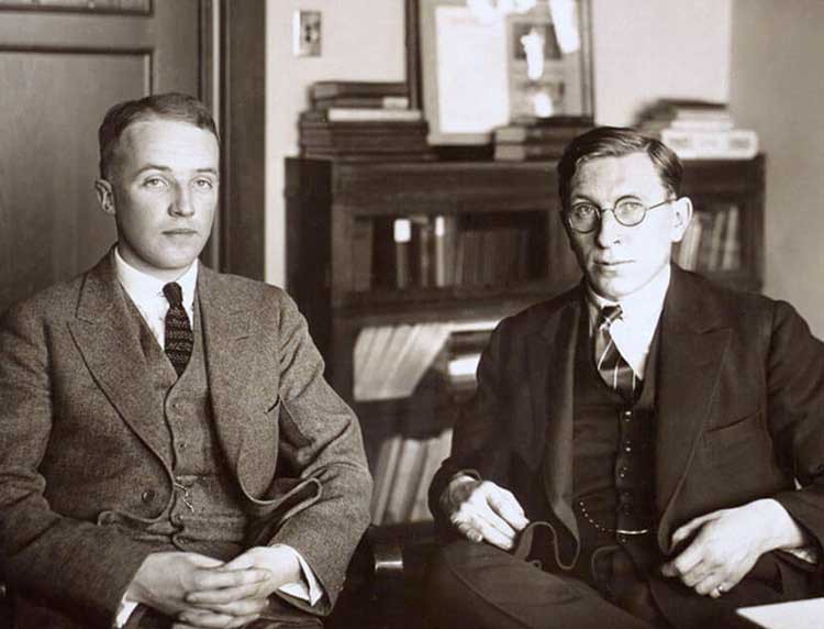 Frederick Banting e Charles Best all'Università di Toronto.